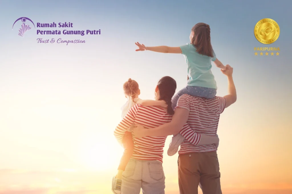 Keluarga menerapkan gaya hidup sehat sebagai warisan kesehatan untuk anak cucu