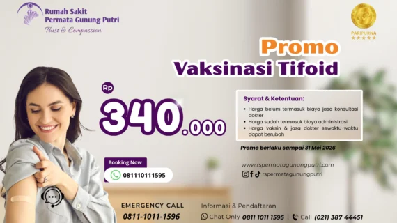 Promo Vaksinasi Tifoid Hemat di RS Permata Gunung Putri