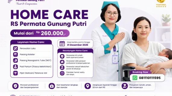 Home Care RS Permata Gunung Putri Mulai 260 Ribu, Layanan Medis Langsung ke Rumah