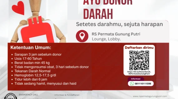 Ayo Donor Darah di RS Permata Gunung Putri