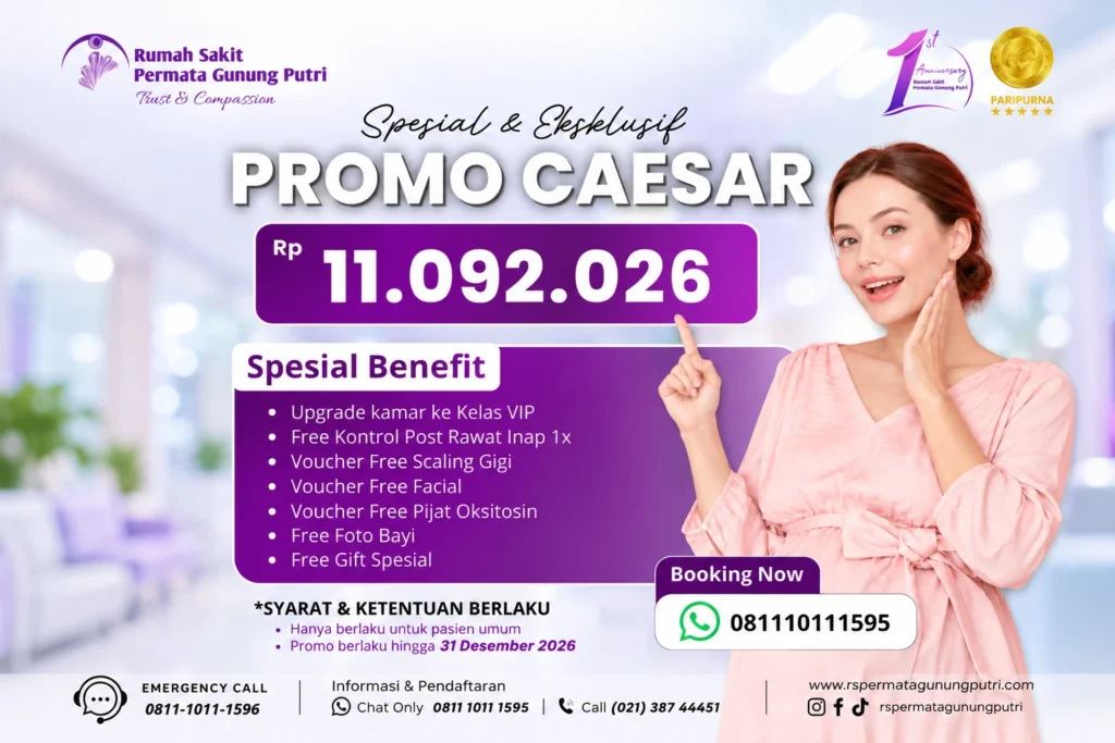 Promo persalinan caesar 2026 RS Permata Gunung Putri